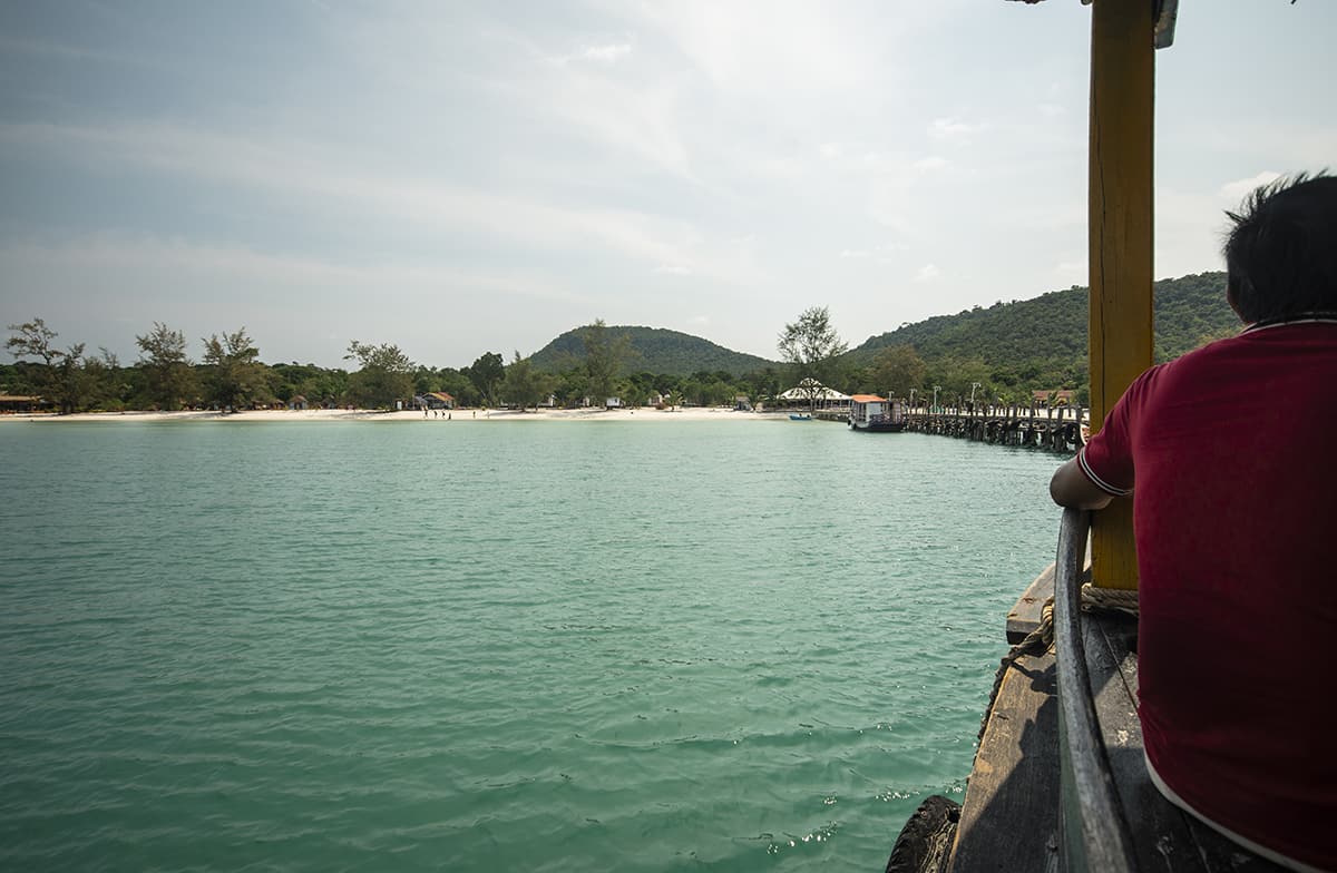 arriving from koh rong to koh rong samloem by supply boat