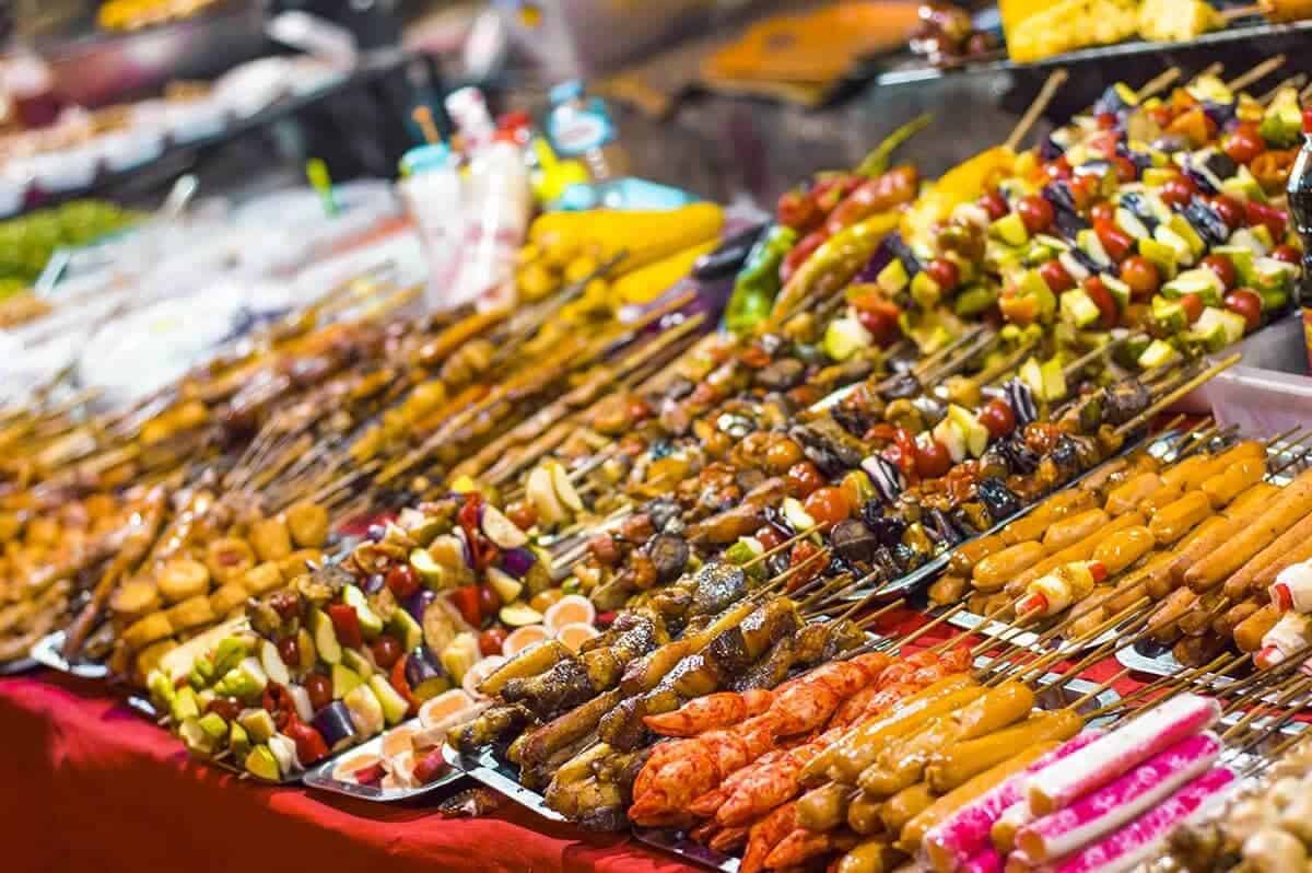 bbq meats luang prabang night market