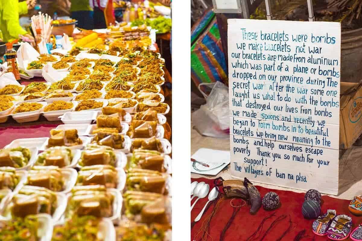 souvenirs luang prabang night market