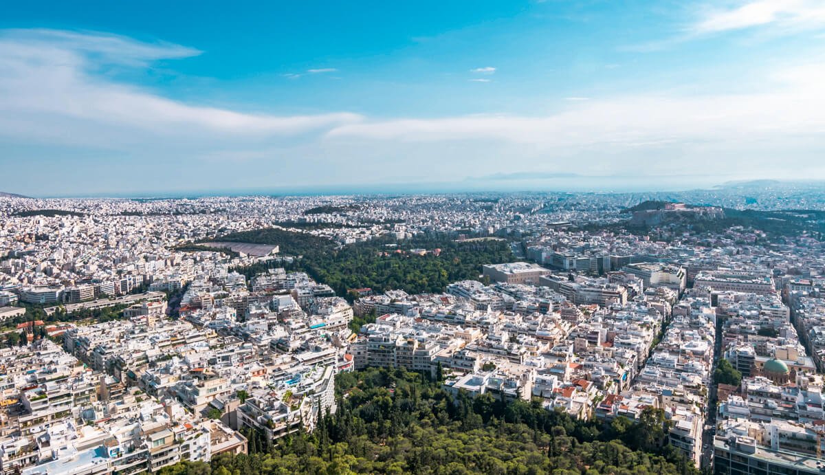 views in athens from moutn lyccabetus