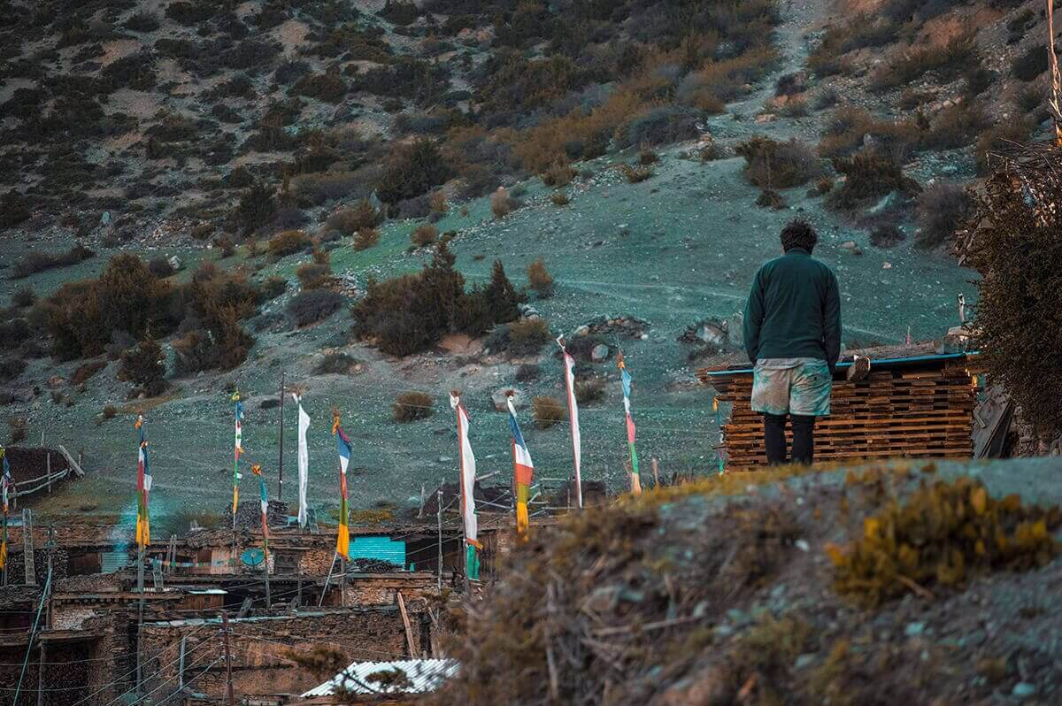 breakfast ngawal to manang on the annapurna circuit