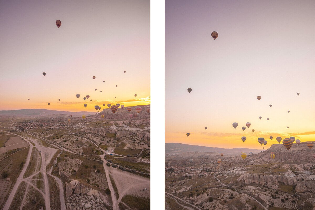 purple skies royal balloons cappadocia