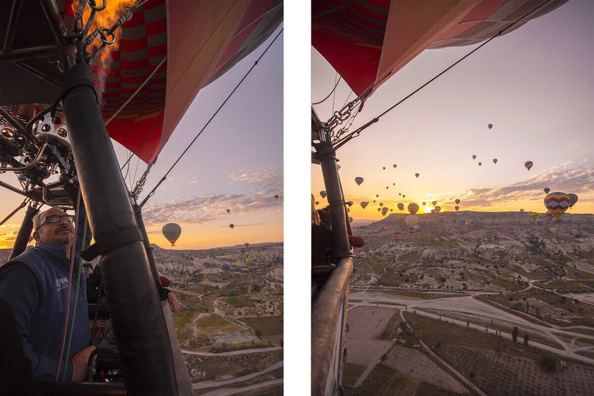 basket in sky royal balloons cappadocia
