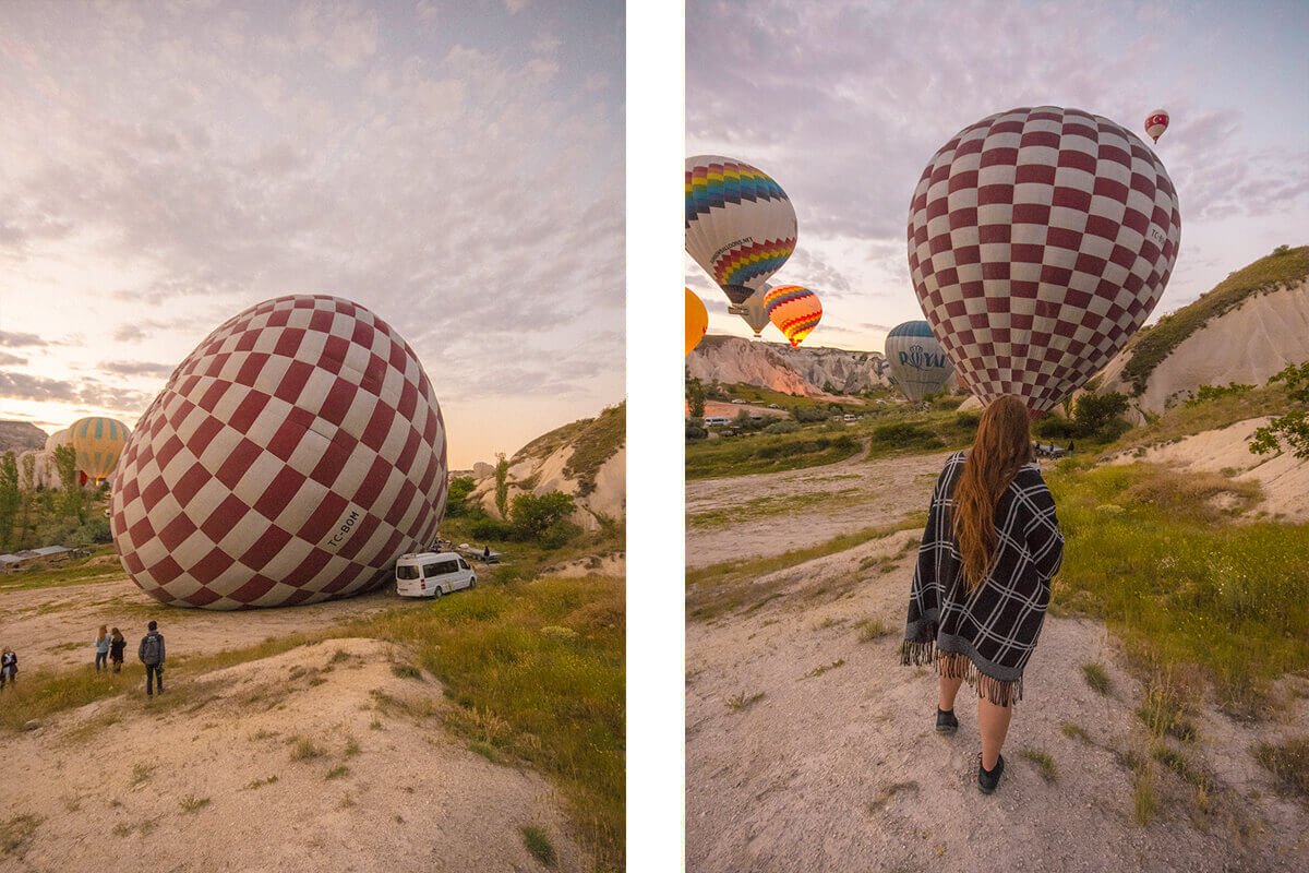blowing up royal balloons cappadocia