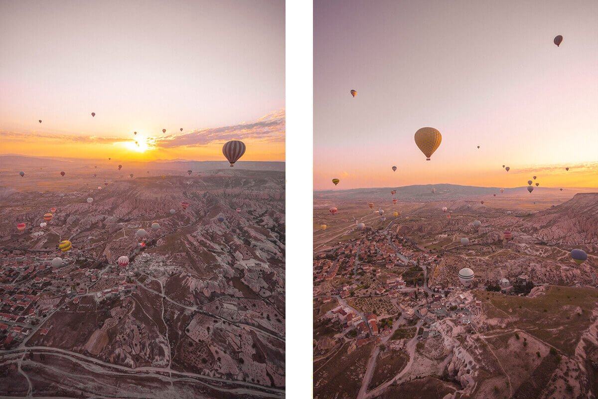 hundreds of balloons hot air ballooning cappadocia