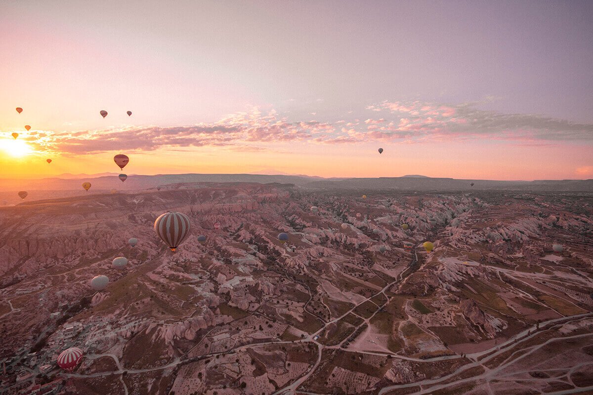 landscapes hot air ballooning cappadocia