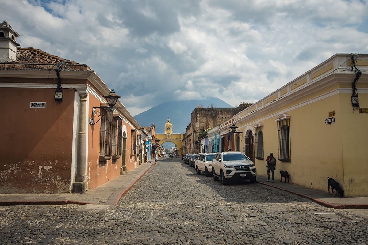 the beautiful cobblestone streets of antigua guatemala