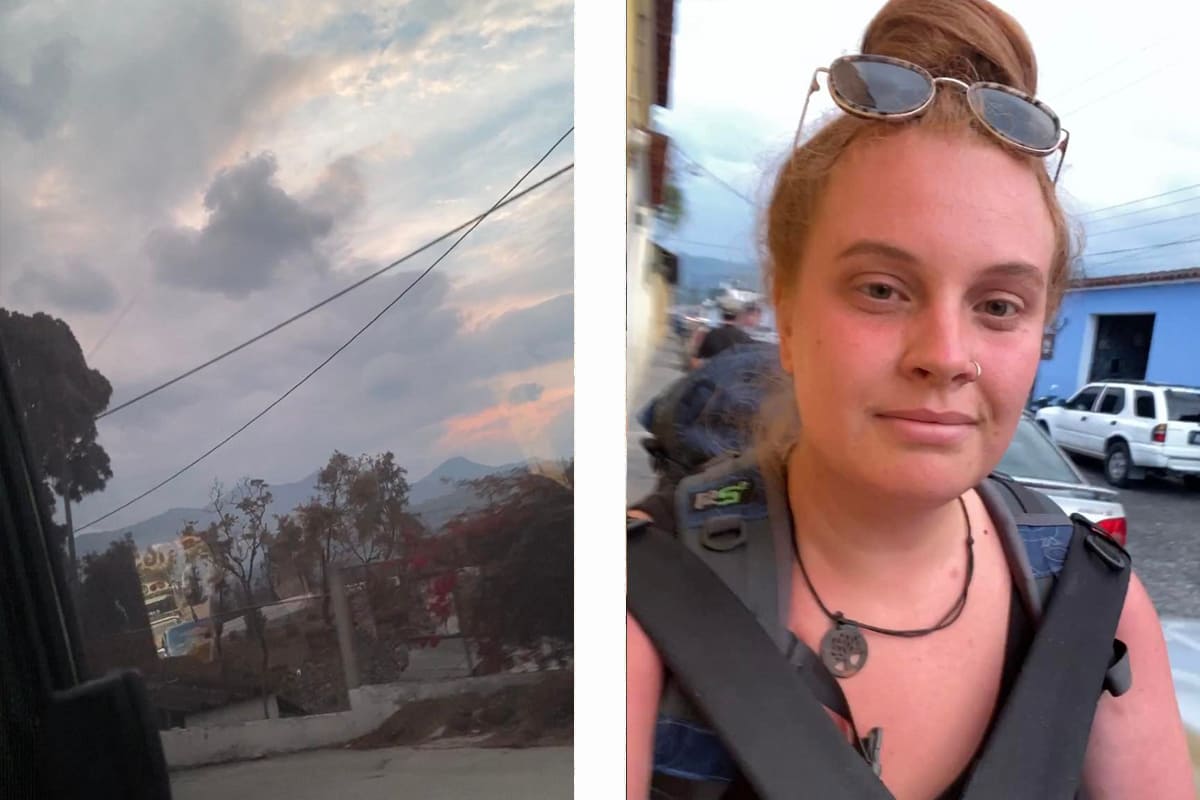 heading towards antigua during sunset // finally arriving and walking through this beautiful city to my hostel