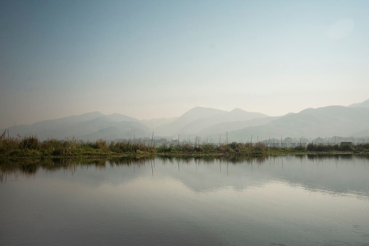 calmness on inle lake