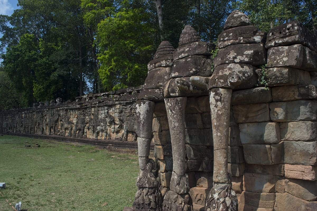 checking out the terrace of elephants on the siem reap itinerary