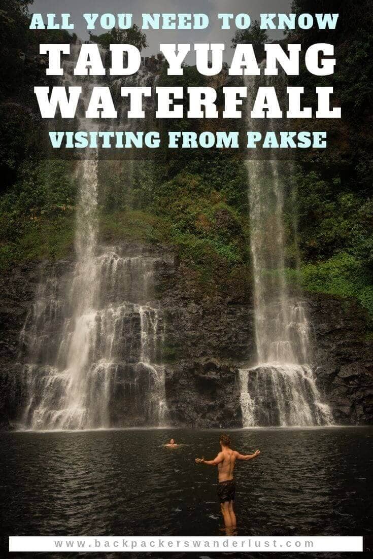 Find out all you need to know about visiting Tad Yuang Waterfall Outside Of Pakse.  Learn about how to get there, what to expect, entry fees and more to make the most out of your visit to Tad Yuang Falls!