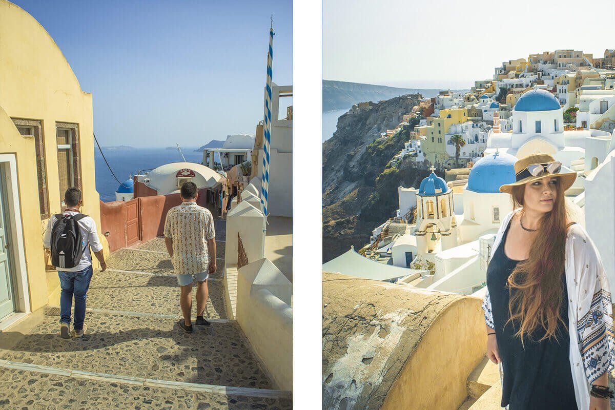oia during golden hour sightseeing santorini