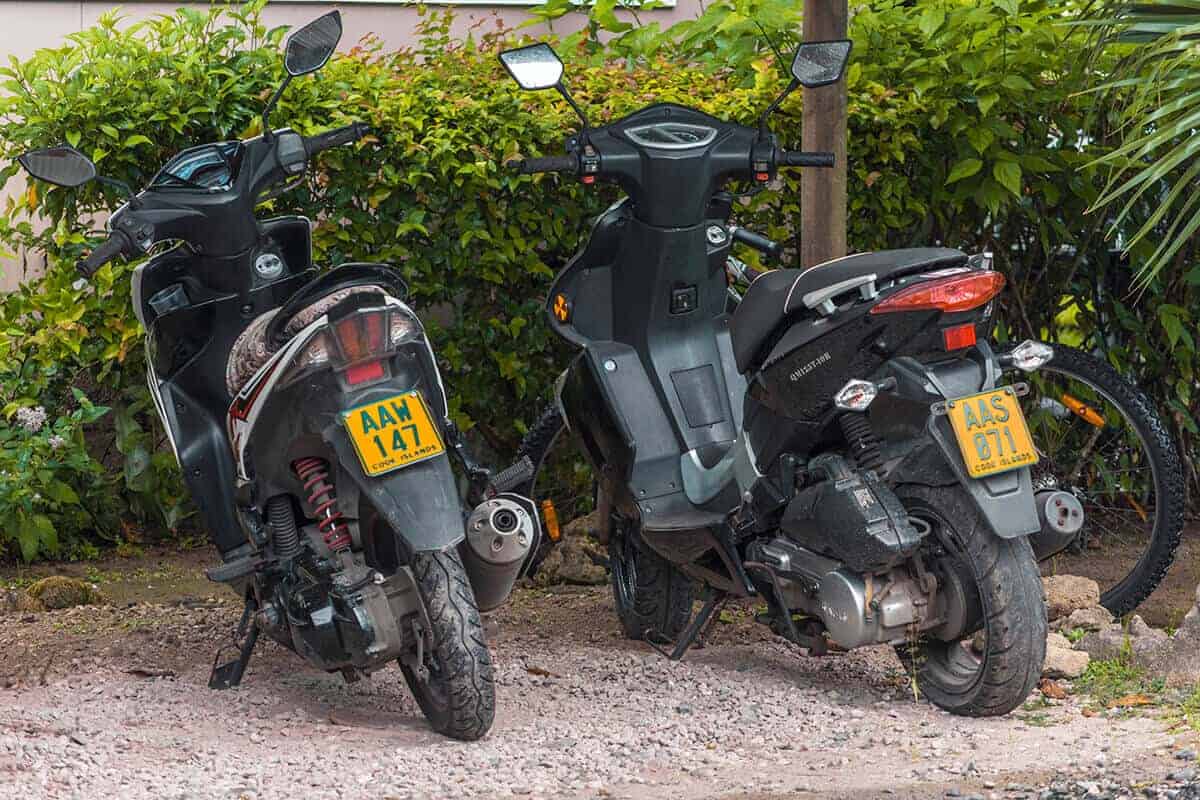 scooter in rarotonga