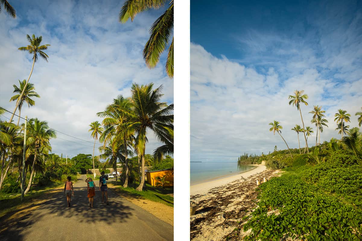 walking along some quiet roads in isle of pines // enjoying a sunny day on the beach