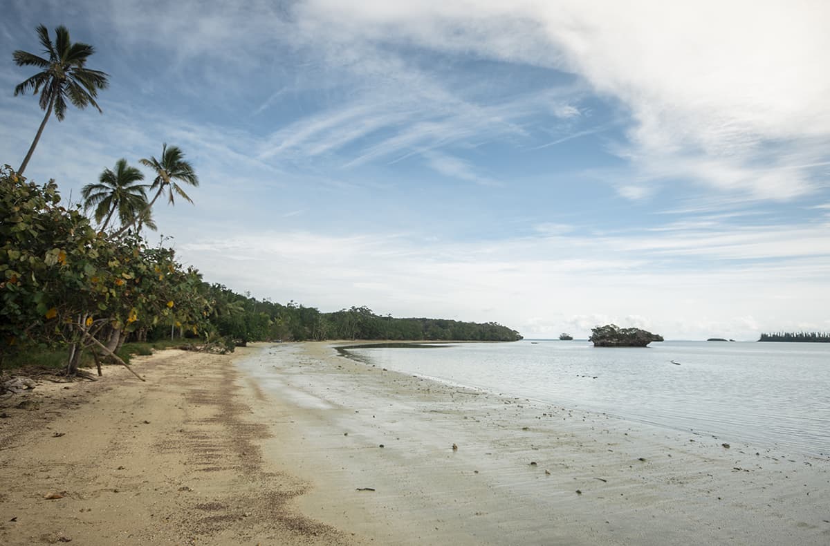 checking out a beach on the other side of the island called gadji bay, but unfortunately it was low tide