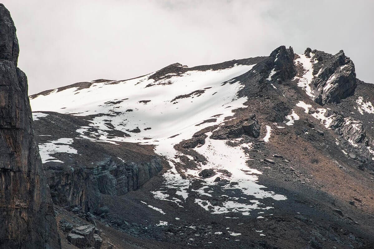 snow on mountain yak kharka to thorong phedi base camp on the annapurna circuit