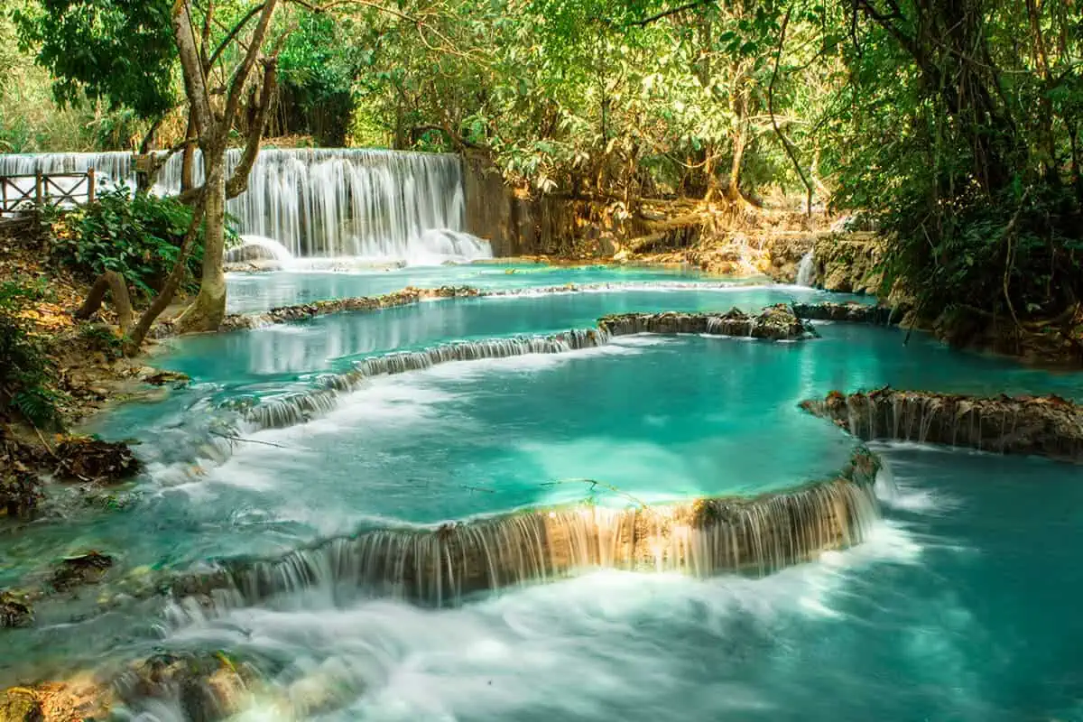 3 Days In Luang Prabang Itinerary: ULTIMATE Guide 16 slow shutter speed of kuang si falls in luang prabang