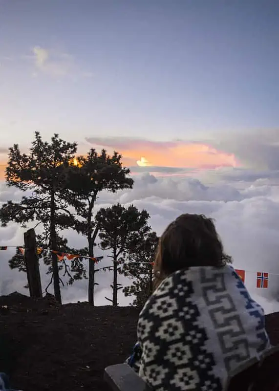 the beautiful early morning sunrise form base camp