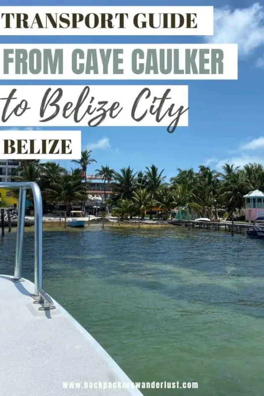After your time to paradise has come to an end it is time to continue your adventures by heading to the mainland. In this article, I will let you know everything there is about traveling from Caye Caulker to Belize City. This includes travel times, how to book tickets, what is the best transport method, and more!