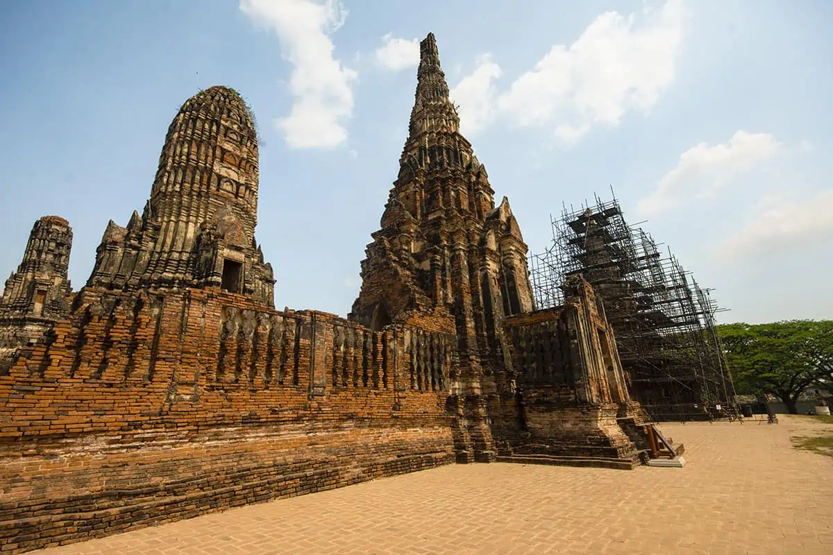 wat chai watthanaram restoration of temples
