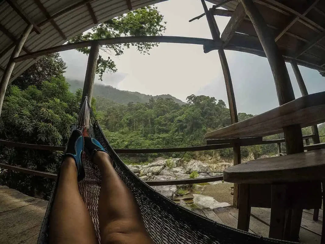 hanging out at pico bonito national park in honduras
