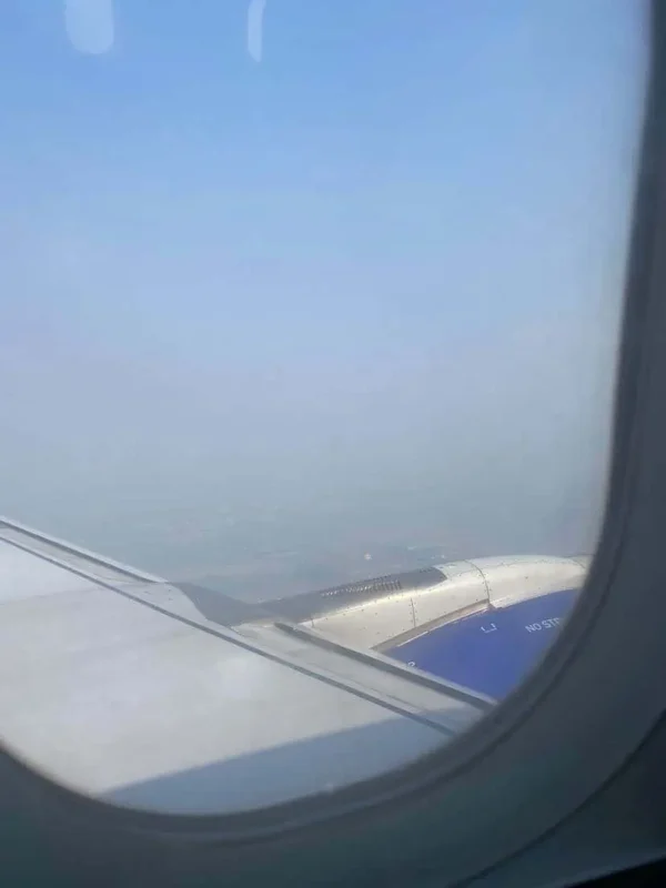 flying into suvarnabhumi airport in bangkok thailand