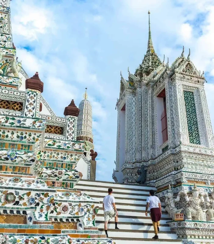wat arun khao san road to suvarnabhumi airport bangkok thailand