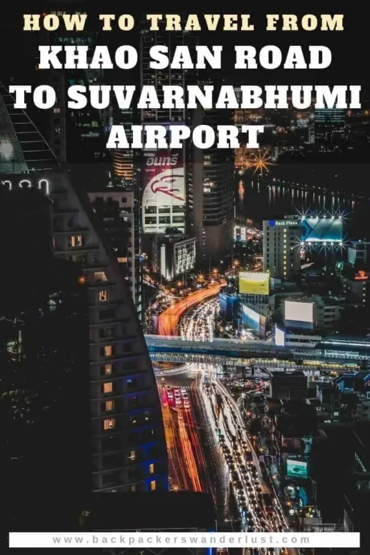 How to travel from Khao San Road to Suvarnabhumi Airport. Servicing nearly all international and domestic flights to and from Bangkok, Suvarnabhumi Airport is certainly a busy place. Many travelers will find themselves needing to somehow get between these two different locations. So, let get into the best ways to travel from Khao San Road to Suvarnabhumi Airport.