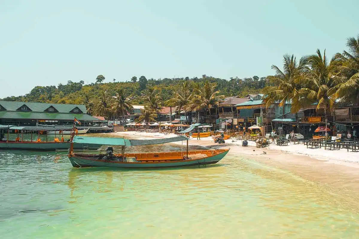 the main village of koh toch in koh rong, what an incredible place
