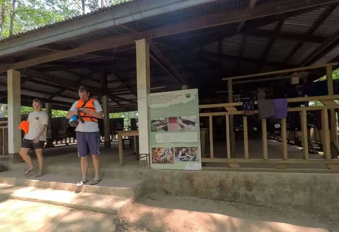 exploring village at the other side of kong lor cave