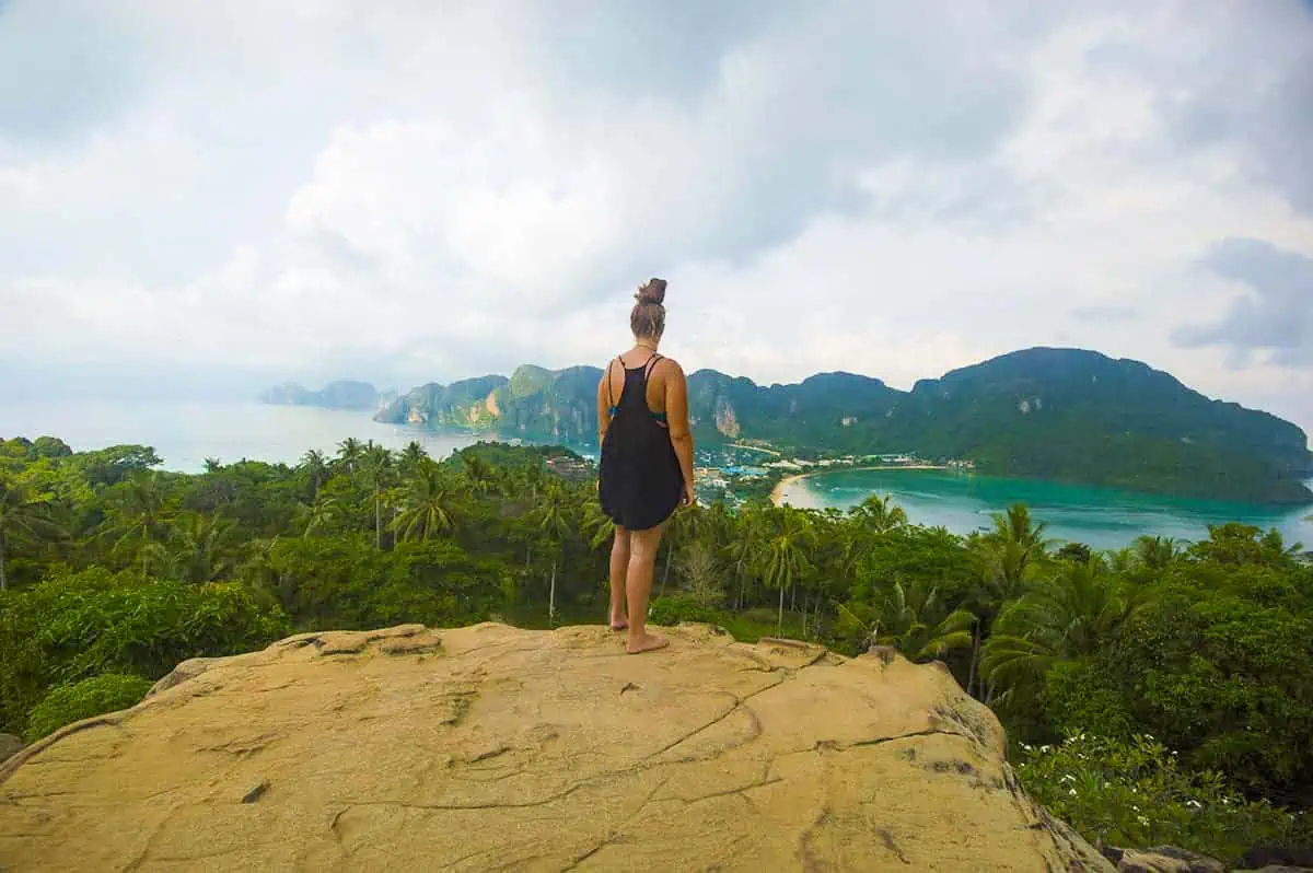 viewpoint at koh phi phi in thailand