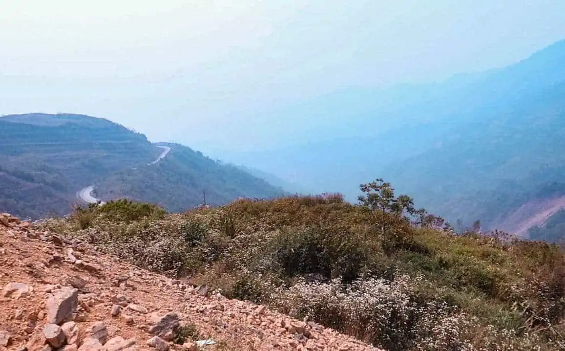 Luang Prabang To Vang Vieng: Train, Bus Or Shuttle? 11 viewpoint over mountains from luang prabang to vang vieng