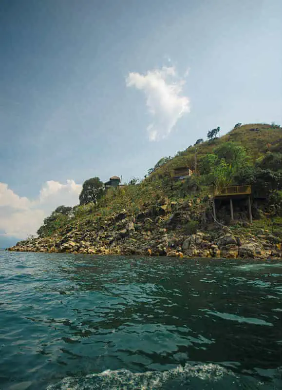 Panajachel To San Pedro & The Towns Between: How To Travel Around Lake Atitlan 39 checking out some cliffside accomodation around lake atitlan