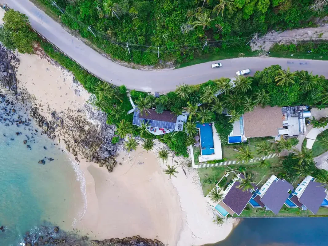 ariel drone over koh lanta